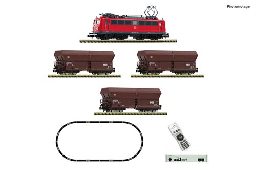 Fleischmann 5170002 z21 start Digitalset: Elektrolokomotive BR 140 mit Güterzug, DB AG, ep V-VI, SPOR N
