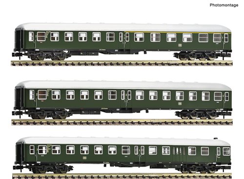 Fleischmann 6260011 3-tlg. Set: Mitteleinstiegswagen, DB, ep III, SPOR N