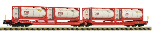  Fleischmann 6660054 Gelenk-Doppeltaschenwagen T3000e, ÖBB/RCW, TRACK N