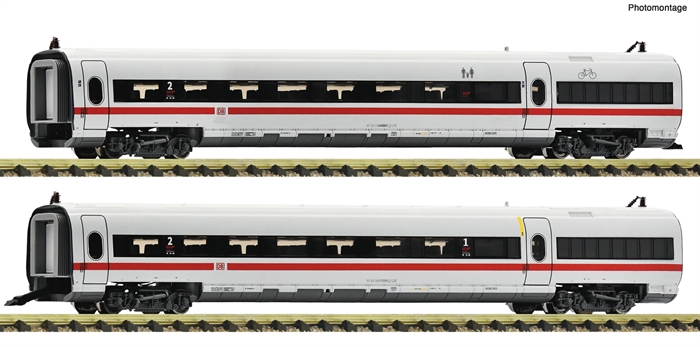 Fleischmann 7760007 2-tlg. Set 1: Zwischenwagen ICE-T (BR 411), DB AG