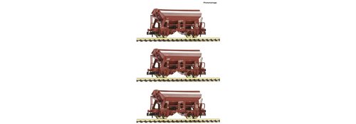 Fleischmann 830358 3-tlg. Set: Schwenkdachwagen, DB AG, ep V, SPOR N