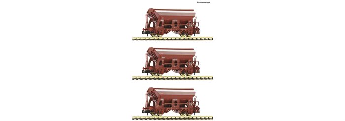 Fleischmann 830358 3-tlg. Set: Schwenkdachwagen, DB AG, ep V, SPOR N