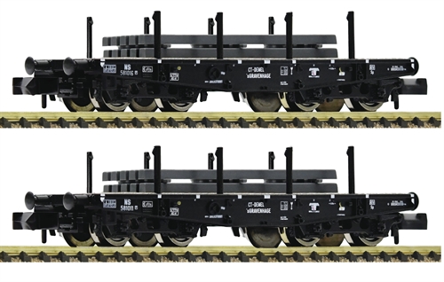 Fleischmann 845608 2-teiliges Set: Swergod-Flachwagen, NS