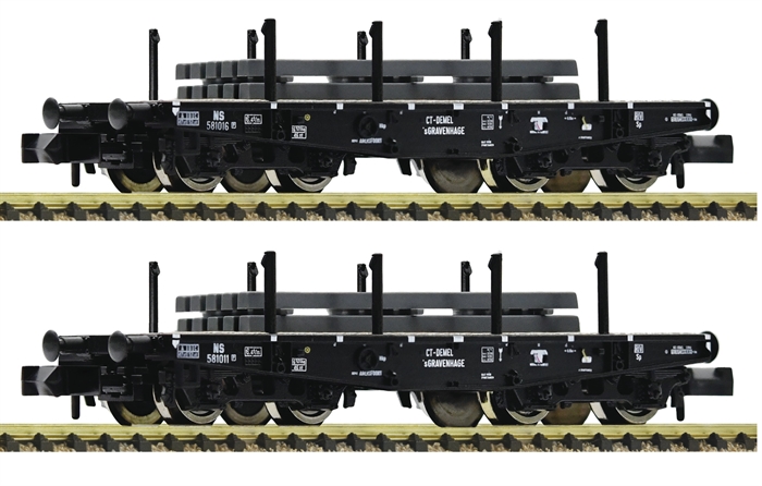 Fleischmann 845608 2-teiliges Set: Swergod-Flachwagen, NS