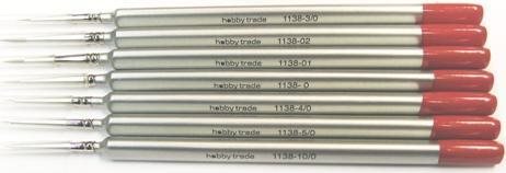  Hobbytrade 1138-10/0 Pinsel mit dreieckigem Griff, Borste, Größe 10/0