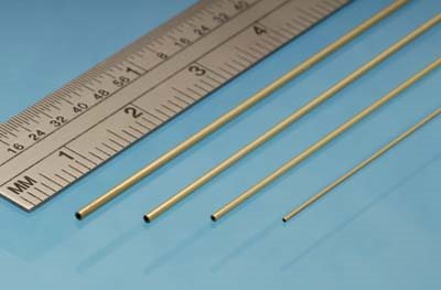 Albion BT1XM Messingrohr 1,0 x 0,25 x 1 m, 2 Stk.