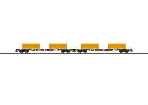 Märklin 47130 Doppel-Containertragwagen-Set „Erdaushub Stuttgart 21“, Ep. VI, H0