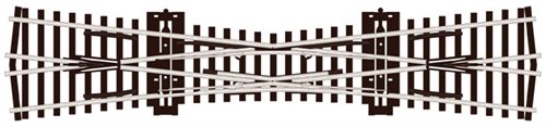Peco SL-80 Einzelweiche, Kreuzgleisweiche, isoliert, Code 100,