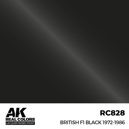 AKRC828 Britisches F1-Schwarz 1972-1986, 17 ml