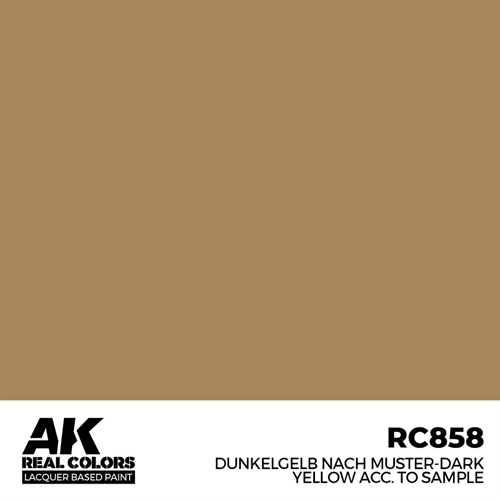 AKRC858 Dunkelgelb Nach Muster-Dunkelgelb gem. zum Probieren, 17 ml