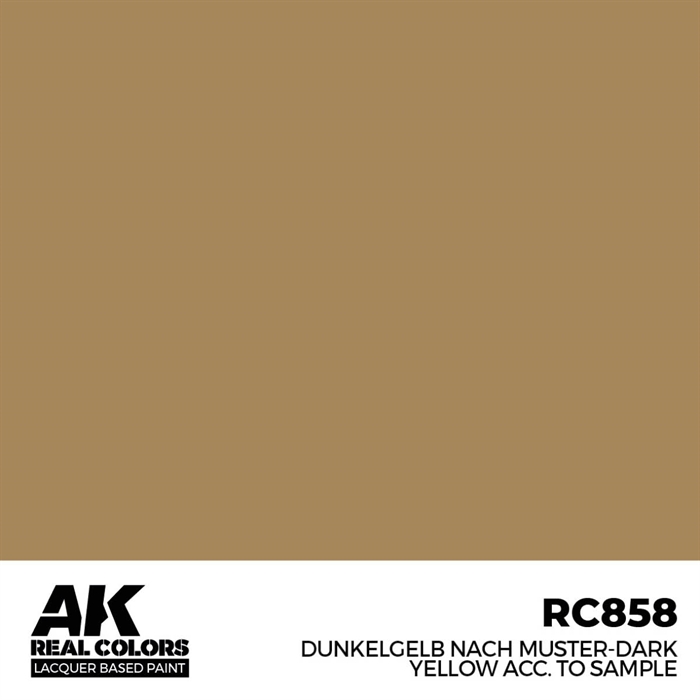 AKRC858 Dunkelgelb Nach Muster-Dunkelgelb gem. zum Probieren, 17 ml