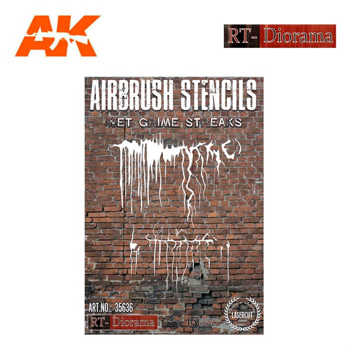 RTD35636 Schablone: ​​nasse Schmutzstreifen 1/35