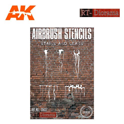 RTD35637 Schablone: ​​Flecken und Lecks 1/35