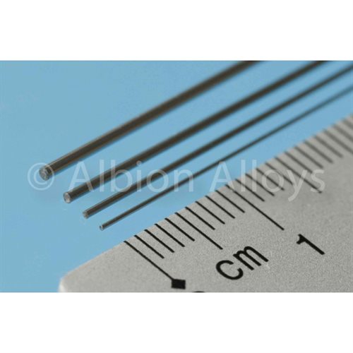Albion NSR1XM Neusilberrohr 0,2mm x 1m, 3 Stk.