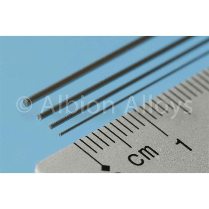 Albion NSR3XM Neusilberrohr 0,45mm x 1m, 2 Stk.