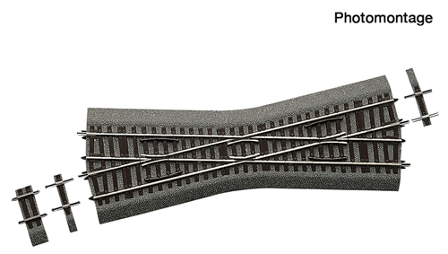  Roco 42596 K15 Kreuzung mit Schotter