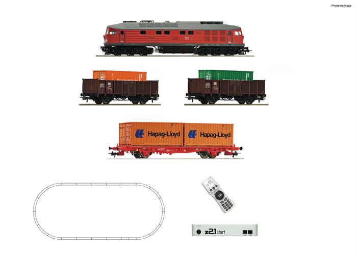 Roco 5110003 z21 start Digitalset: Diesellokomotive BR 232 mit Güterzug, DB AG , ep V