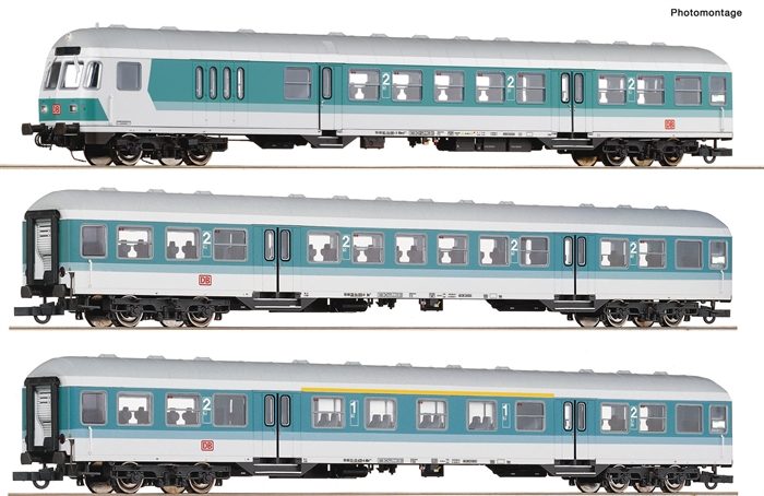 Roco 6200034 3-teiliges Set 1: Nahverkehrswagen der DB AG, Ep. V-VI, DC, H0 