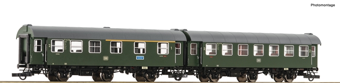 Roco 6200038 2-teiliges Set 1: Umbauwagen, DB, Ep. IV, DC, H0 