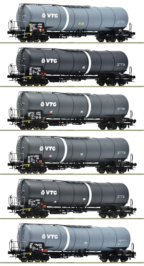 Roco 6600007 6-tlg. Display: Kesselwagen, VTG