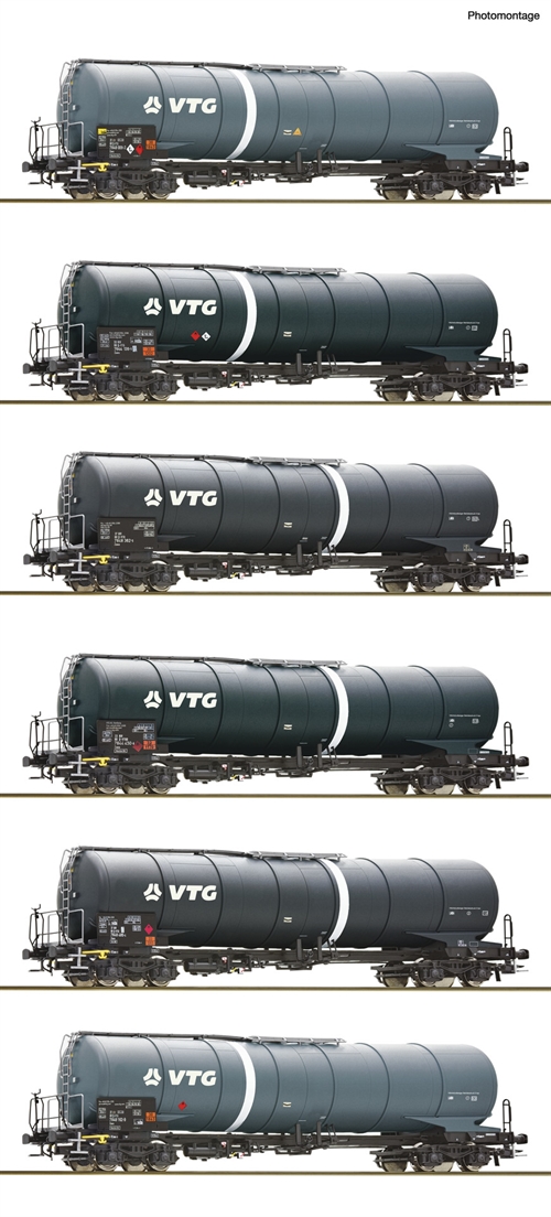 Roco 6600007 6-teiliges Display: Tankwagen, VTG Ep VI, DC, H0 KOMMT NEU 2024