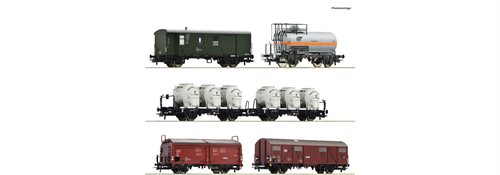 Roco 6600018 6-tlg. Set: Güterzug, DB, ep IV
