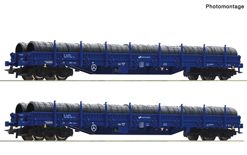 Roco 6600099 2-teiliges Set: Rohreisenbahnwagen, PKP Cargo Ep VI, KOMMT NEU 2024