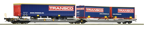 Roco 6600113 Doobelt Taschenwagen T3000e, HUPAC, H0