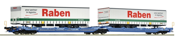 Roco 6600117 Doobelt Taschenwagen T3000e, VTG, H0