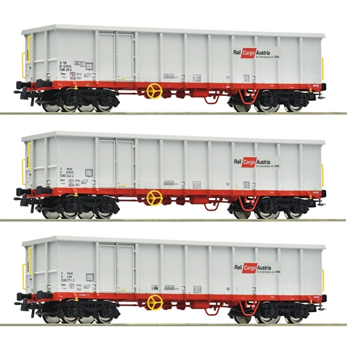 Roco 6600121 3-teiliges Set, Offene Güterwagen, ÔBB, Ep VI