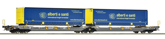 Roco 6600137 Gelenk-Doppeltaschenwagen T3000e, Hupac, Ep VI