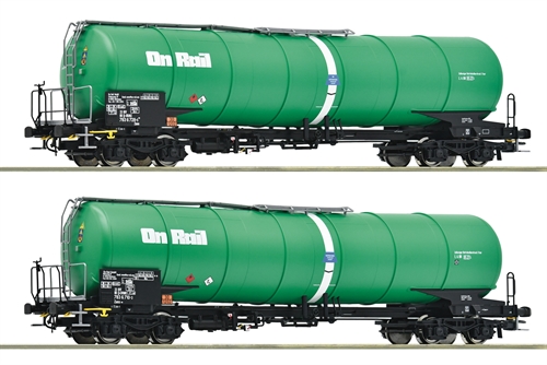 Roco 6600147 2-teiliges Set: Kesselwagen OnRail, Ep VI, H0