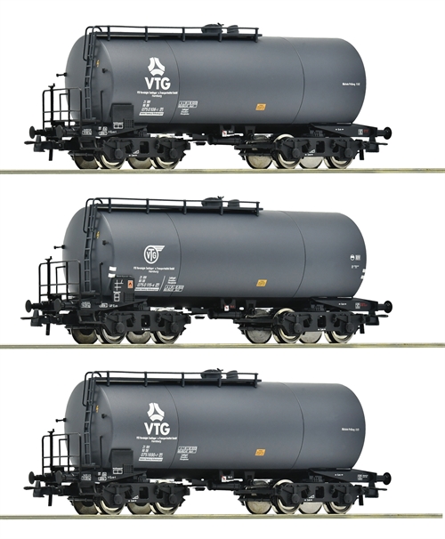 Roco 6600162 3-teiliges Set: Kesselwagen, VTG/DB, Ep IV, H0