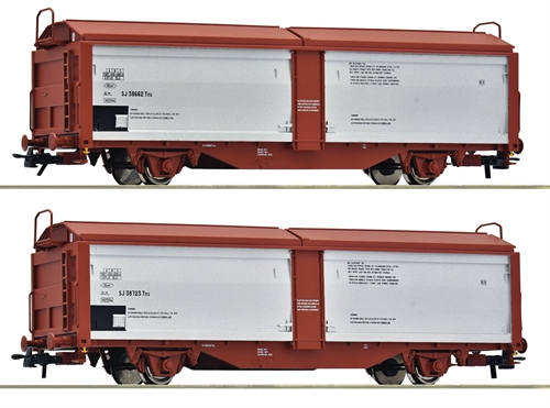 Roco 6600257 2-tlg. Set: Schiebedach-/Schiebewandwagen, SJ, KOMMENDE NEUHEIT 2026