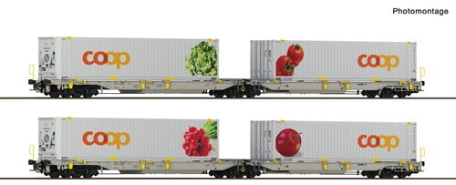 Roco 6600322 2-tlg. Set 1: Doppeltaschen-Gelenkwagen T2000, railCare, KOMMENDE NEUHEIT 2026