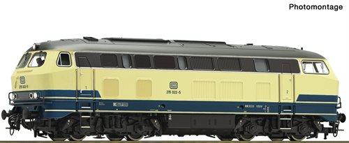 Roco 70761 Diesellokomotive BR 215, DB, ep IV, DC,  H0 