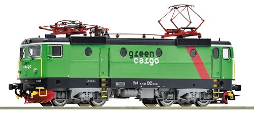 Roco 7510007 Elektrolokomotive Rc4 1305, Green Cargo, SJ, DC-Sound