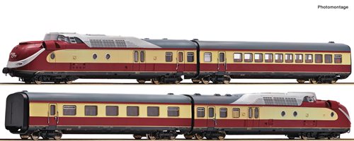 Roco 7710002 4-tlg. Set: Gasturbinentriebzug BR 602, DB, DC, ep IV