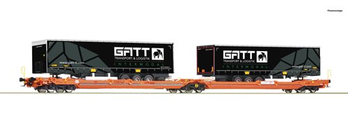 Roco 77403 Doppeltaschen-Gelenkwagen T3000e, Wascosa