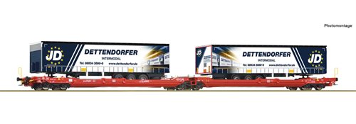 Roco 77404 Doppeltaschen-Gelenkwagen T3000e, DB AG