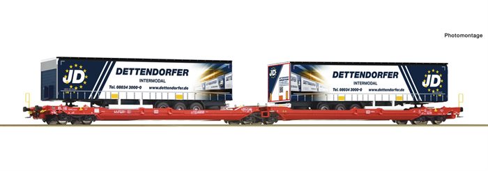 Roco 77404 Doppeltaschen-Gelenkwagen T3000e, DB AG