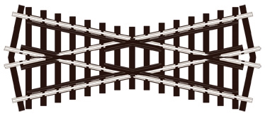 Peco SL-93 Kurzes Kreuz 24 Grad - Code 100
