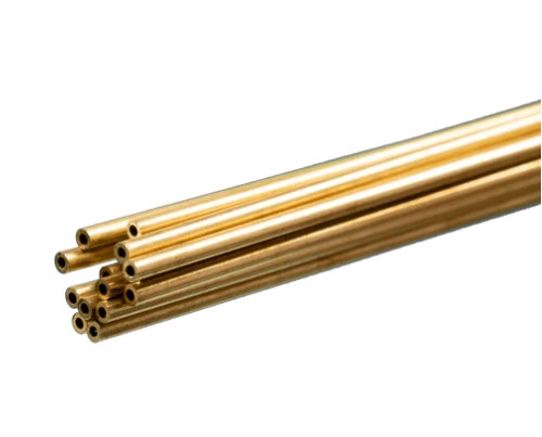 K&S Metal 3923 Messingrohr 5 mm x 0,45 mm x 1000 mm, 1 Stück