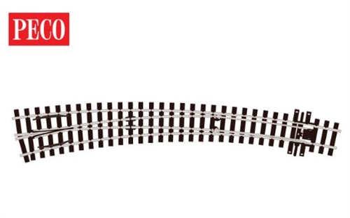 Peco SL-e1486 Bogenweiche, großer Radius, rechts, H0m, Code 75