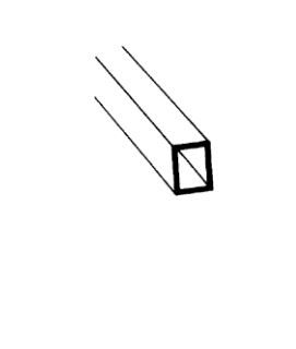Plastruct 90632 Rechteckrohr aus Polystyrol, 7,9 mm x 6,4 mm x 0,6 mm, Länge 38,1 cm, 5 Stück