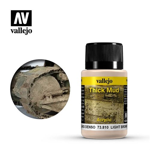 Vallejo 73810 Hellbrauner dicker Schlamm 40ml