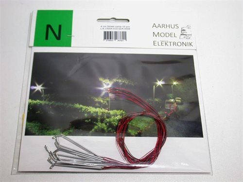 Aarhus Model Elektronik 0008 4 cm Straßenlaterne, 10er-Packung, N