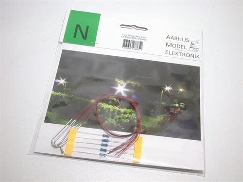 Aarhus Model Elektronik 0012 3 cm Straßenlaterne, 5er-Packung, N