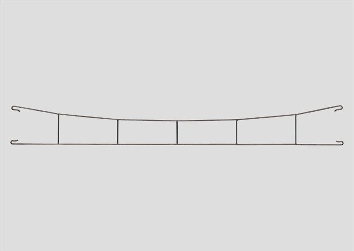 Märklin 70167 Fahrdrähte, R2, 5 Stück, Länge 167,5 mm, H0