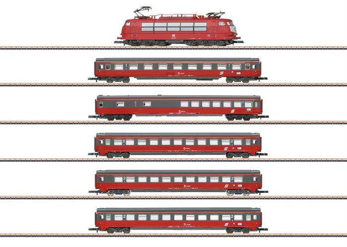 Märklin 81282 Triebzug EC 64 „Mozart“ mit Elektrolokomotive BR 103, Spur Z